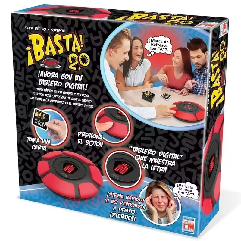 Basta 2.0 Word Game - Quick Thinking Spanish-English Travel Game | Perfect Gift